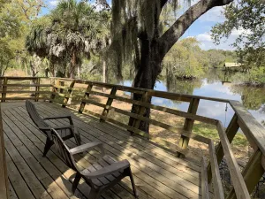 Image of Luxurious house on secluded 3.8 acres, oak trees on Manatee River, large decks