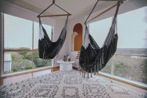 Image of The Hangout KING BEDS Hammock Chairs with a View