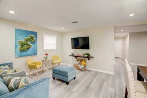 Image of It’s a beautiful renovated house with modern furniture and lovely decor.