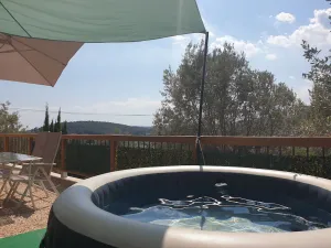 Image of Ground floor of villa with dominant view on callas. Free inflatable spa