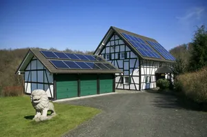 Image of the hunterlike character of the house is reflecting all around
