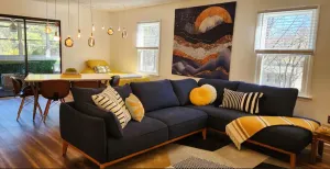 Image of Cool, Retro-styled Home Near Lake Wylie