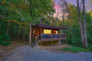 Image of Bearadise Cove: Pet friendly + private couples cabin w\/hot tub in Hocking Hills