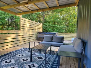 Image of The Blue Bird  \"Shipping Container home\" Newly Upgraded!