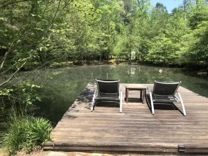 Image of Ellijay Retreat - Private Pond, Creek, Game Room & Goat Shed Sleeping Porch