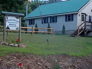 Image of White Knoll Hideaway, warm cozy cabin on top of mountain on a quiet dirt road