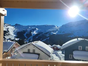 Image of MAGNIFICENT APT -TERRACE AND BREATHTAKING VIEW OF THE CIRQUE DE FLAINE ALT. 1800M
