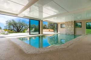 Image of Le Mas des Moulières - Vue montagne avec piscine