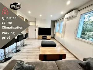 Image of Cosy apartment, 100 m from beaches, quiet area with outside, air conditioning, wifi & parking