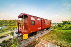 Image of Train Caboose & River Views < .5 to Downtown
