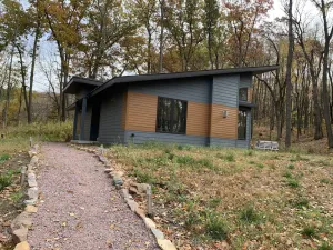 Image of Beautiful new contemporary home, quiet wooded lot minutes from Devils Lake
