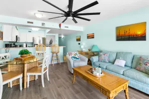 Image of 4th Floor Spacious Gulf Front Condo w/ Beach Service Included, Near Dining
