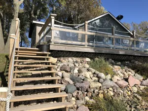 Image of Private lake front property with huge patio!