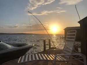 Image of Sunset Landing-  Sunsets, water, peace and tranquility