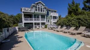 Image of OS6B, Seashell- Semi-Oceanfront, 6 BRs, Priv Pool, H Tub, Rec Rm