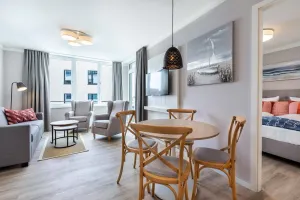 Image of Pet-free, ultra-modern non-smoking apartment with loggia on the Baltic Sea - Godewindpark Travemünde