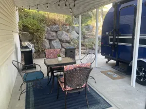 Image of Charming WinnieDropTrailer with Cozy Patio