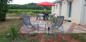Image of Single storey house between ocean, vineyards and Gironde estuary