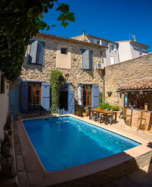 Image of VERY NICE STONE TOWN HOUSE WITH HEATED POOL