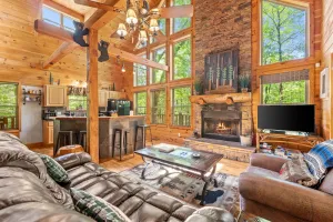 Image of Secluded Cabin | Sauna | Hot Tub | Pet Friendly | Game Room | Wrap Around Deck