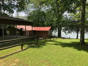 Image of Beautiful Rustic Cabin On Lincoln Lake Is A Sportsman paradise.