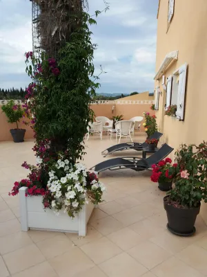 Image of LE PARADIS, GARDEN LEVEL WITH LARGE 100 M TERRACE 700 M FROM THE BEACH