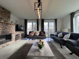 Image of Ardennes group house with fireplace and garden