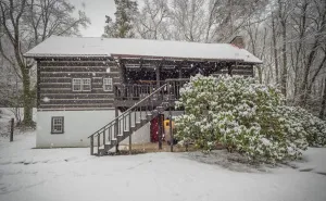 Image of Creekside cabin w/ hot tub, fireplace & trail