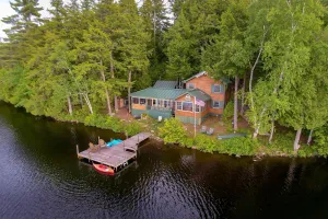 Image of One Of Belgrade Lakes Best Kept Secrets, Very Private & 10 Feet From Waters Edge