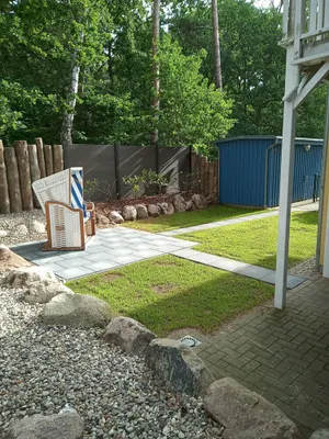 Image of Zentrale 2 Zimmer-fewo für 4 Pers., Terrasse mit Strandkorb