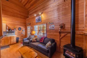 Image of Cabin #3 Rainbow Trout - Pet Friendly- Sleeps 6 - Playground & Game Room