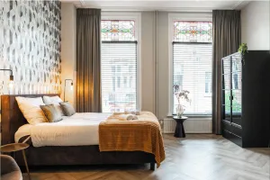 Image of Cozy room with bath, 35m2, fast, stable WiFi and herringbone floor.