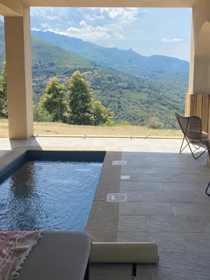Image of Very quiet garden level with sea and mountain views,