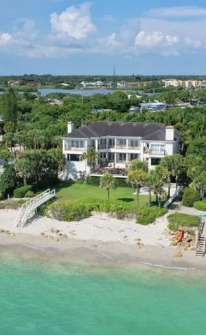 Image of Rare private beachfront estate on Gulf of Mexico.