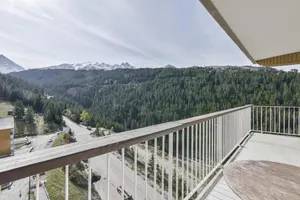 Image of 50m from ski slopes, 7th floor, view resort, balcony, parking, tv, ski locker, 95m², Courchevel