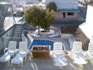 Image of Comfy condo 1 block to beach and boards. Perfect for your family beach vacation!