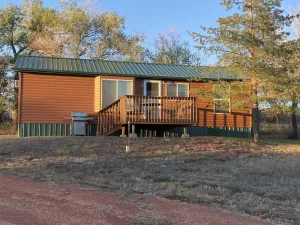 Image of Cozy Log Cabin on Edge of North Dakota Badlands