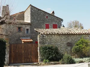 Image of Village house, in local stone - in a listed village, quiet with courtyard.