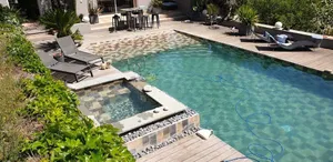Image of Villa surrounded by olive trees with jacuzzi, heated swimming pool, boules court