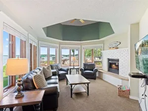 Image of Bright Lakefront Getaway, steps from sandy Gull Lake beach