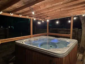 Image of Cozy Cabin With Hot Tub Near River