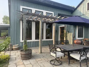 Image of Modern rustic 2BR house in the country with hot rub, patio dining, and fire pit