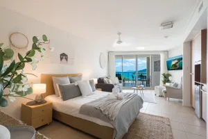 Image of Modern luxury studio apartment 180 degree water views