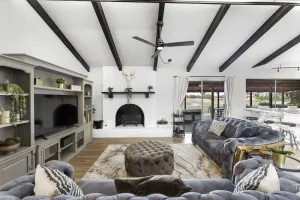 Image of Farmhouse Retreat ~ Jacuzzi ~ Mini Cows + Ponies ~ Games + Pool ~ Fire Pit + BBQ