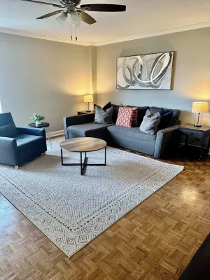 Image of Comfy Downtown Condo With Balcony