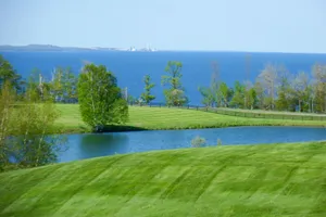 Image of Scenic bay view home w\/ a full kitchen + family-friendly