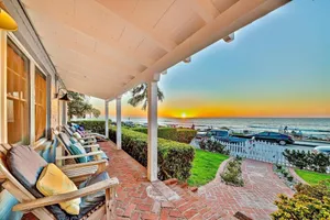 Image of Oceanfront Dog Friendly Home with Waterfront Porch, Gas Grill, Hot Tub & Fire Pit