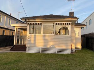 Image of Beachfront Retreat across the road to the beach 🏖