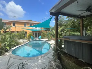 Image of Beautifully Landscaped resort home pool, hottub, fire pit & more!
