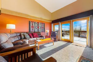 Image of Inviting mountain condo w\/private sauna, deck, mtn views, & shared hot tub\/pool